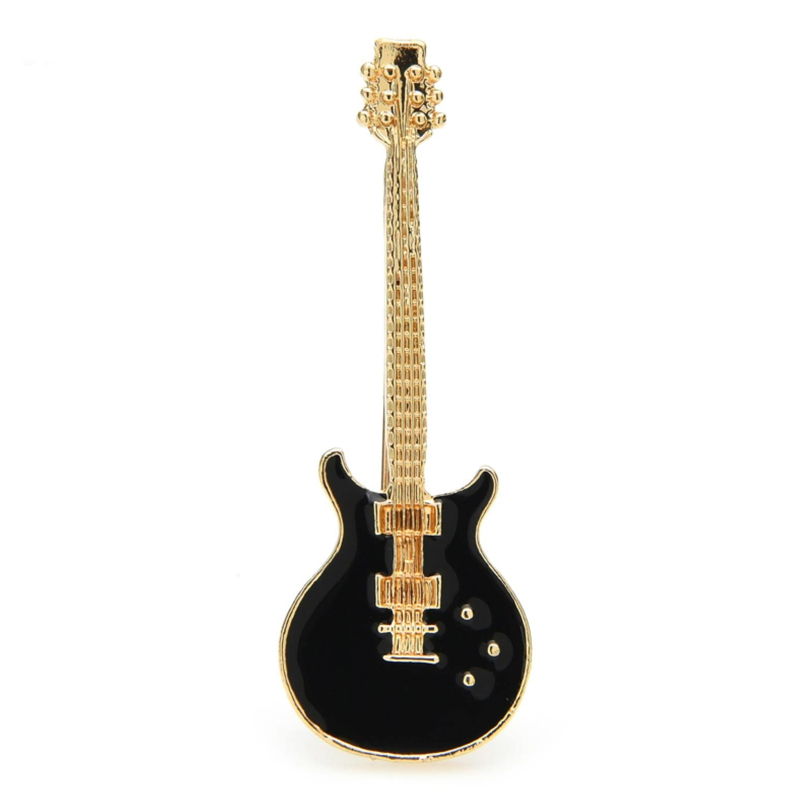 Stylish Enamel Guitar Brooches for Women & Men - Music Instrument Jewelry Pins for Parties, Casual Wear & Office Outfits - Perfect Gift for Musicians & Music Lovers - Ideal for Concerts, Date Nights & Special Occasions