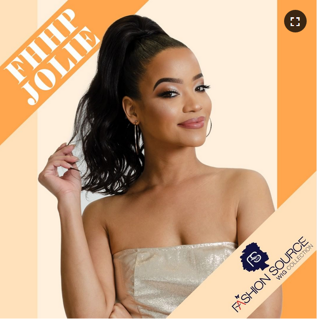 Jolie #FHHP Human Hair Drawstring Ponytail Extension - Natural Look for Everyday Wear, Parties & Special Occasions