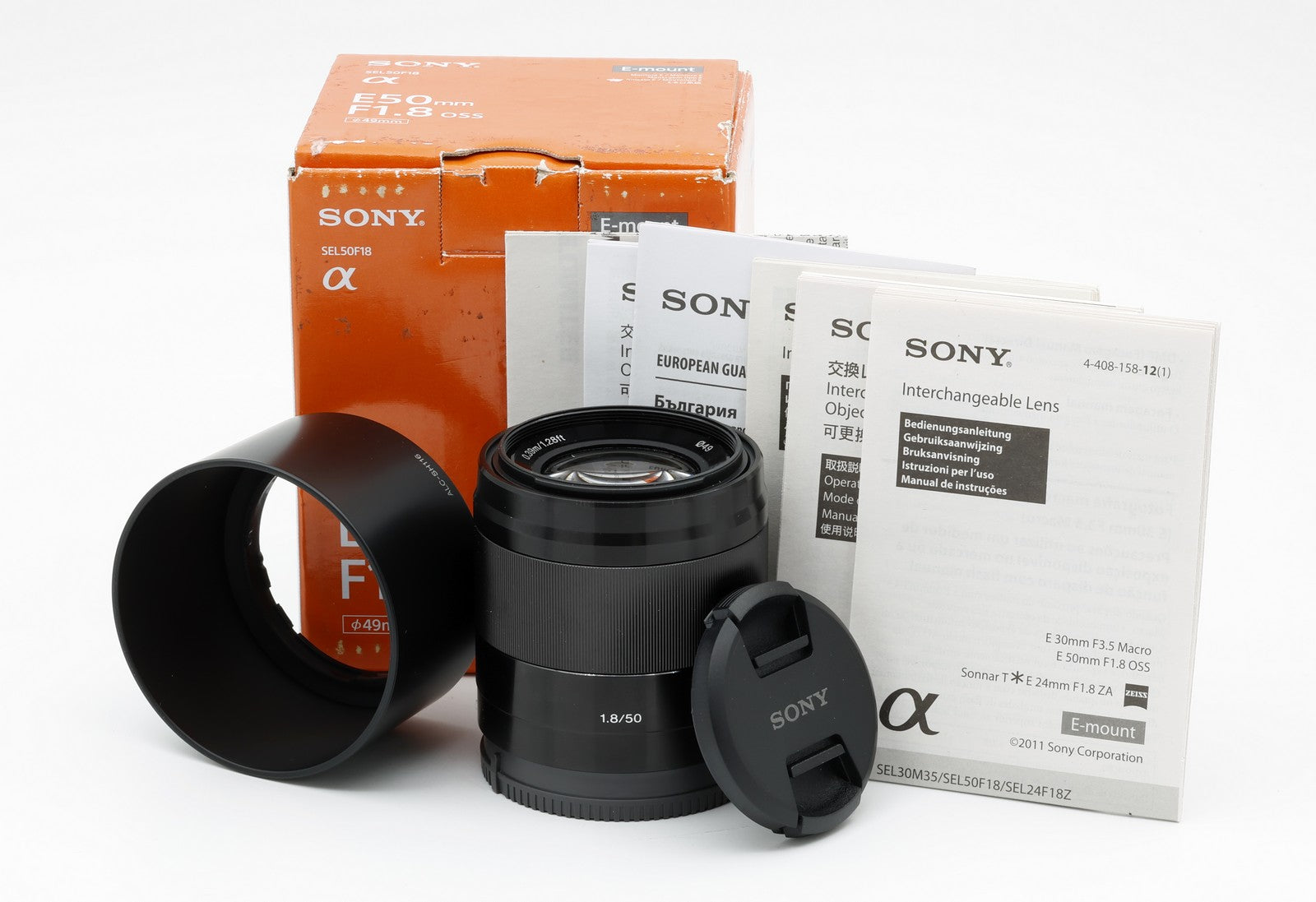 Open Box Sony E 50mm f/1.8 OSS Lens - Fast Prime Portrait Lens for Sony Mirrorless Cameras - Perfect for Low Light Photography, Street & Travel Shooting