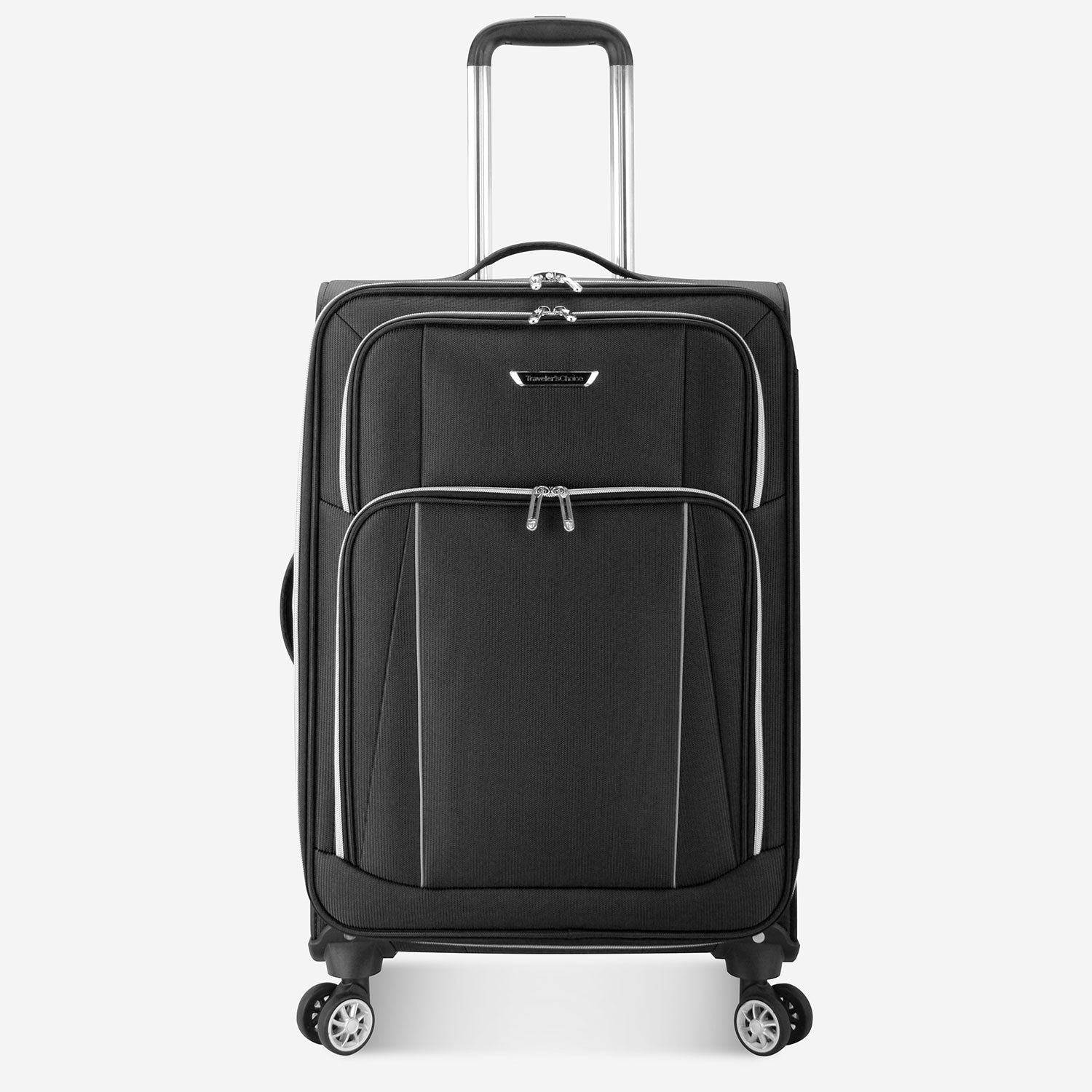 Lares Medium Checked Luggage - Lightweight Durable Suitcase with Spinner Wheels for Travel | Perfect for Business Trips & Family Vacations