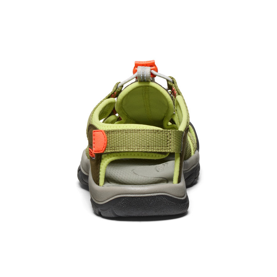 Newport Boundless Sandal for Big Kids - Dark Olive/Scarlet Ibis | Comfortable & Durable Kids' Sandals for Outdoor Play, Beach & Summer Adventures