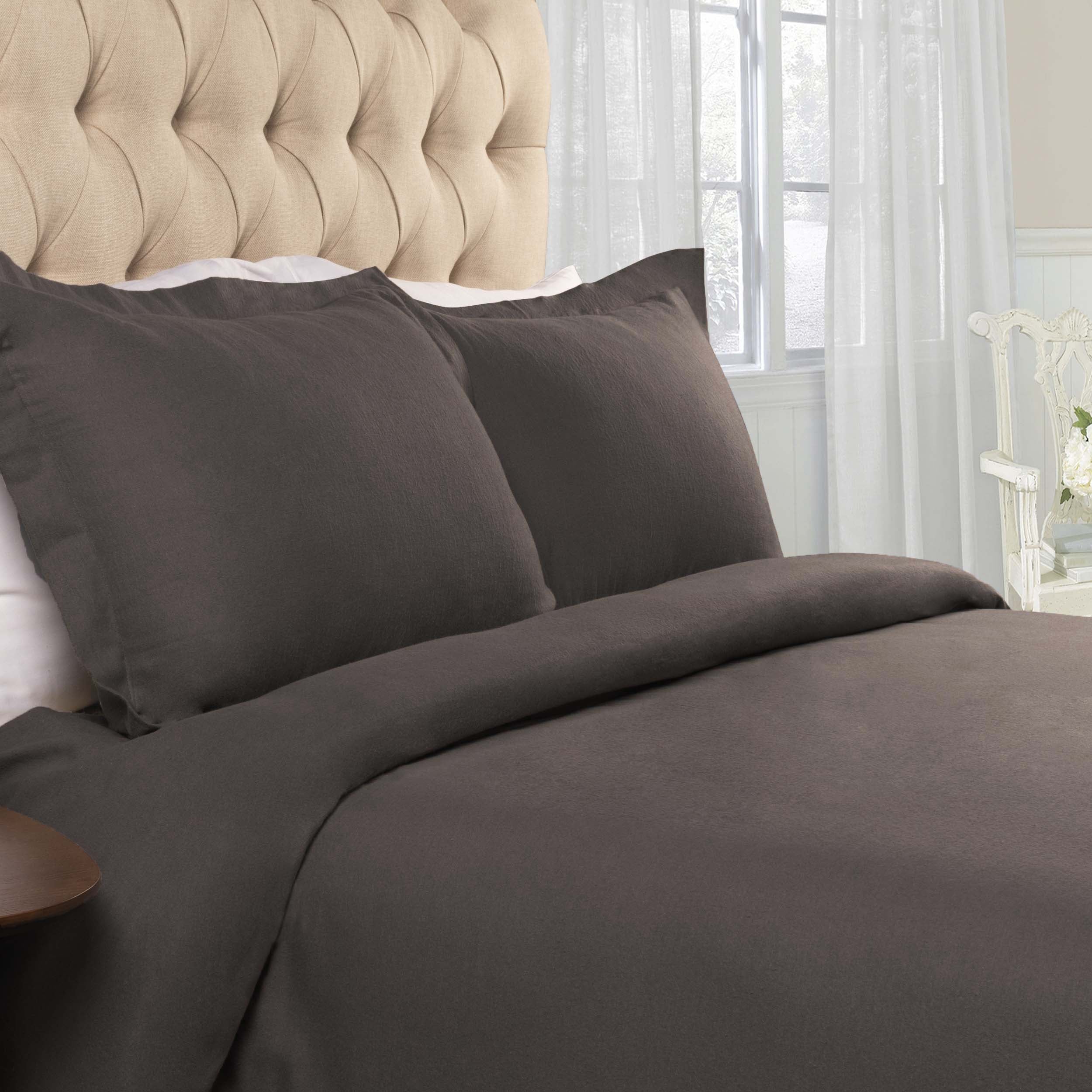 Premium 100% Cotton Flannel Duvet Cover Set - Soft & Cozy Bedding for Winter - Perfect for Master Bedroom, Guest Room & Cold Weather Comfort