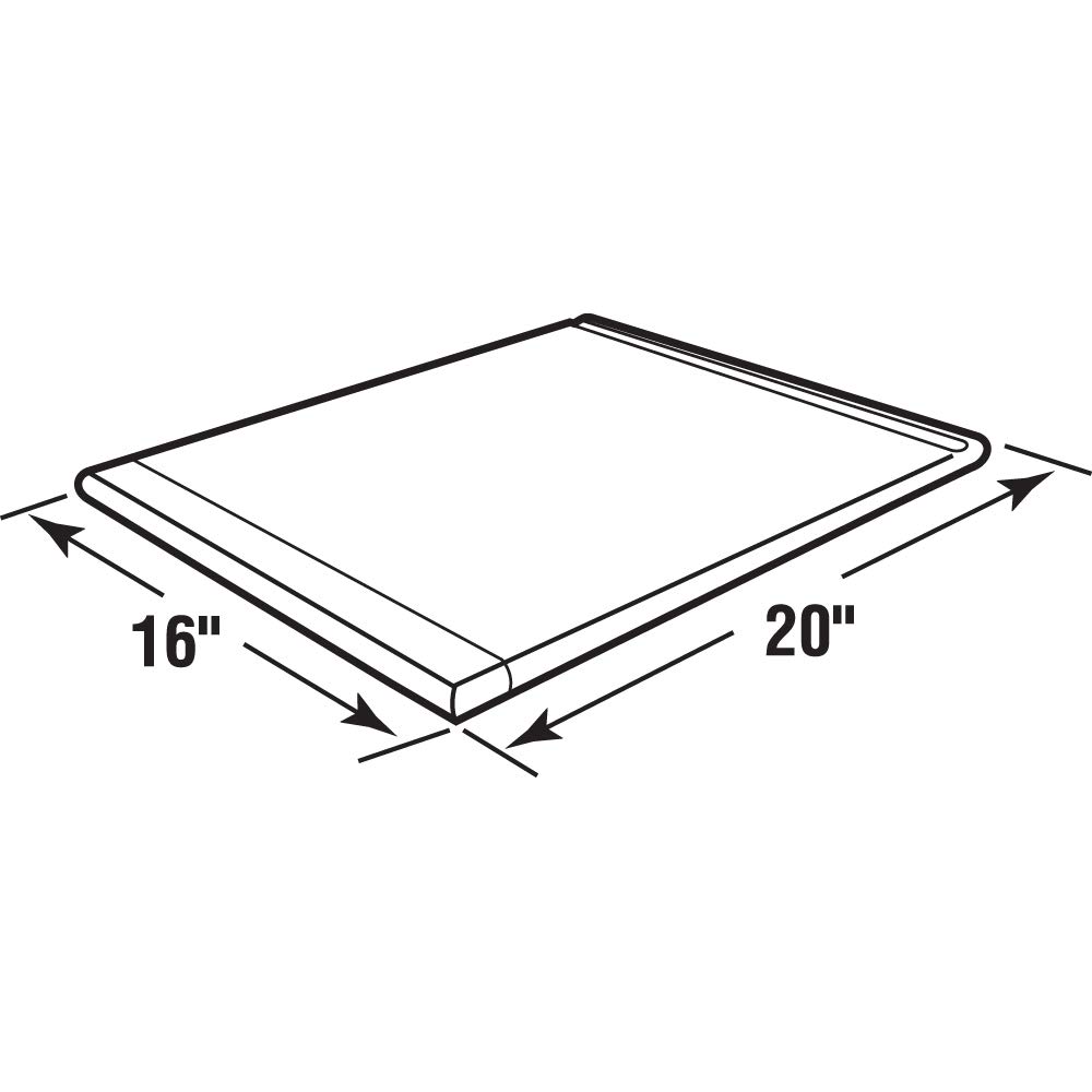 Prime-Line MP10811 Unfinished Solid Hardwood Breadboard - 3/4