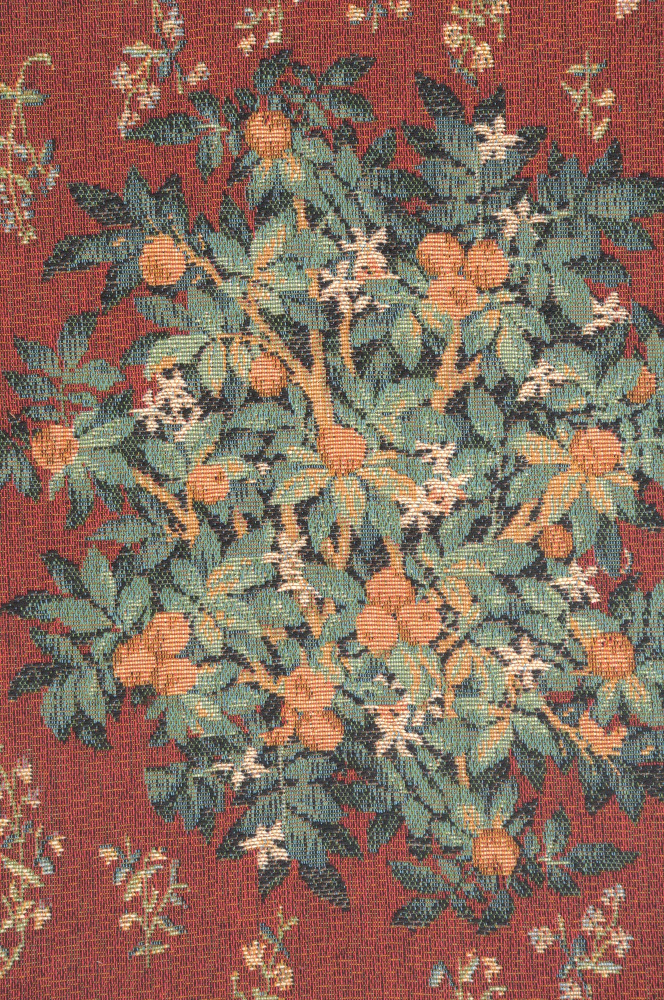 Charlotte Home Furnishings Orange Tree II French Tapestry Table Runner - 70x14 Inch Cotton Dining Table Decor for Wedding, Party & Home Decor - Elegant Dresser & Buffet Table Cover for Formal Dining Rooms