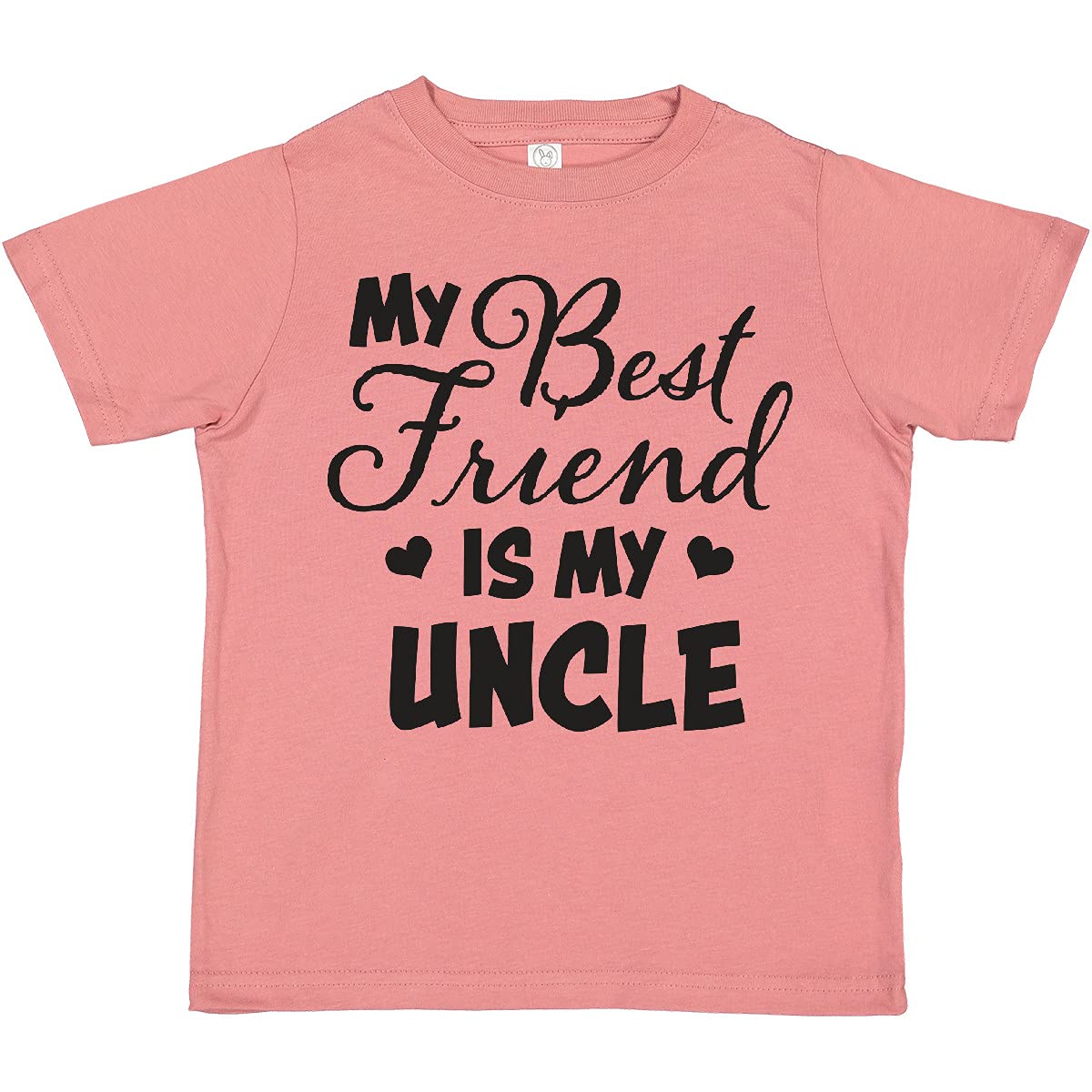 My Best Friend is My Uncle with Hearts Toddler T-Shirt - Cute Family Bonding Outfit for Kids