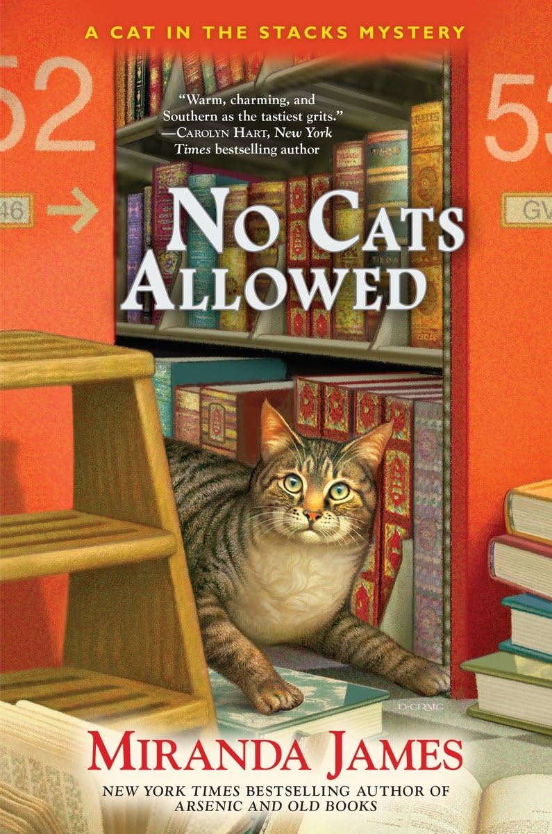 No Cats Allowed (Cat in the Stacks Mysteries) - Cozy Mystery Book for Adults, Perfect for Book Clubs & Relaxing Evenings