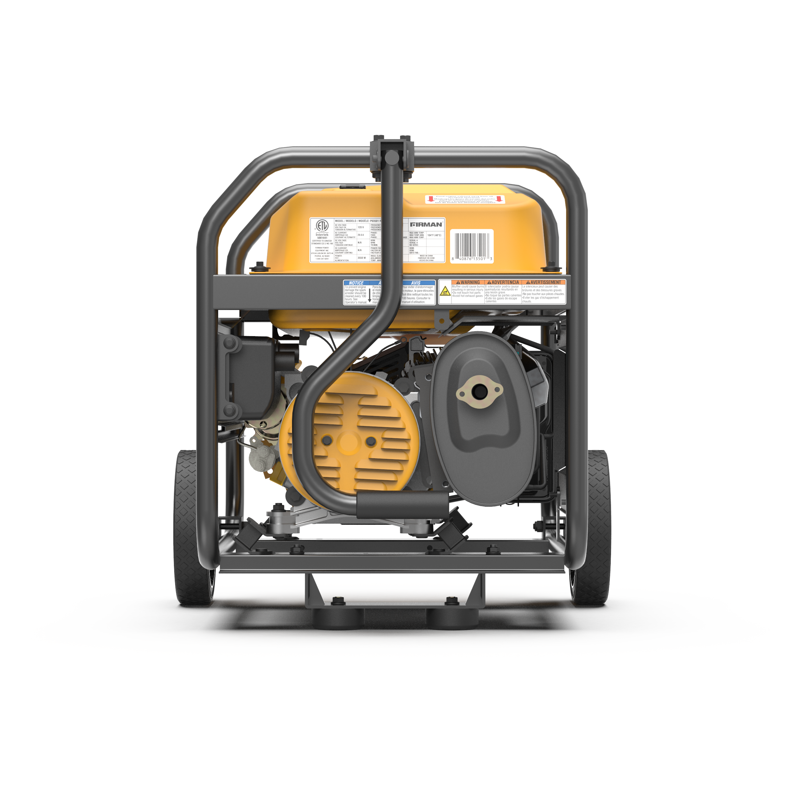 4450W Portable Gas Generator with Recoil Start - 120V Power for Camping, Emergencies & Outdoor Activities