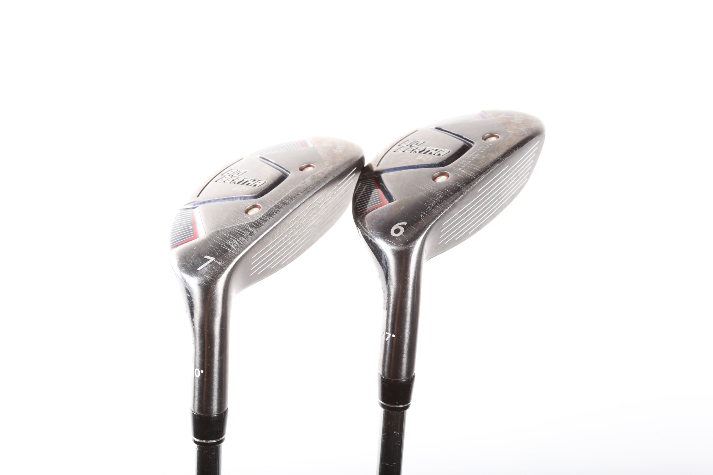 Used Callaway Big Bertha B21 Hybrid Golf Club Set - Right Handed 6H & 7H with Seniors Flex - Perfect for Senior Golfers & High Handicap Players on Fairway Shots