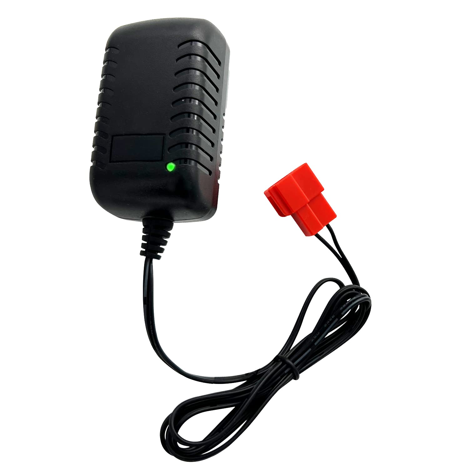 12V Kids Ride On Car Charger - 12 Volt Battery Charger for Children's Toy Cars with Red Square Plug - Perfect for Power Wheels, Electric Ride-On Toys & Kids Vehicles