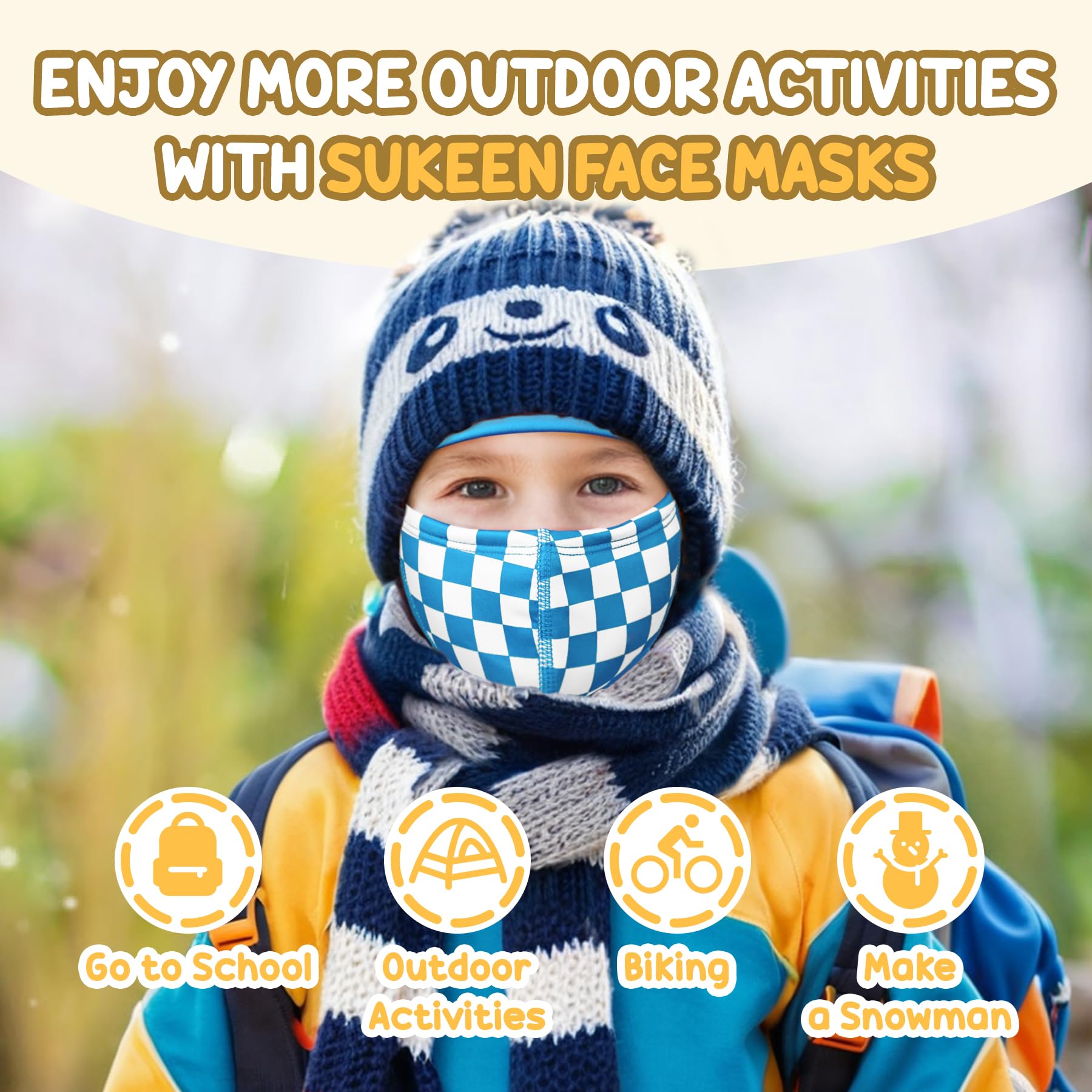 Kids Winter Balaclava Ski Mask for Boys & Girls - Breathable Face Warmer with Neck Gaiter for Outdoor Activities, Snowboarding, Skiing & Cold Weather Protection