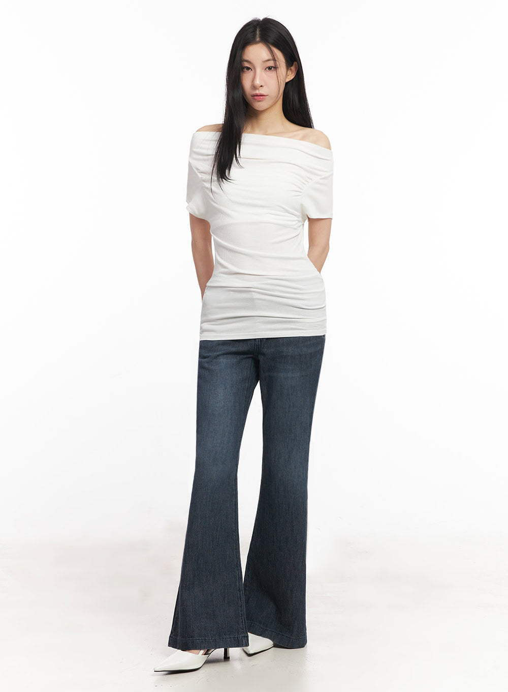 Francine Stretchy Bootcut Jeans for Women - Comfortable High Waist Denim Pants IY529 | Perfect for Casual Wear, Office & Date Night Outfits