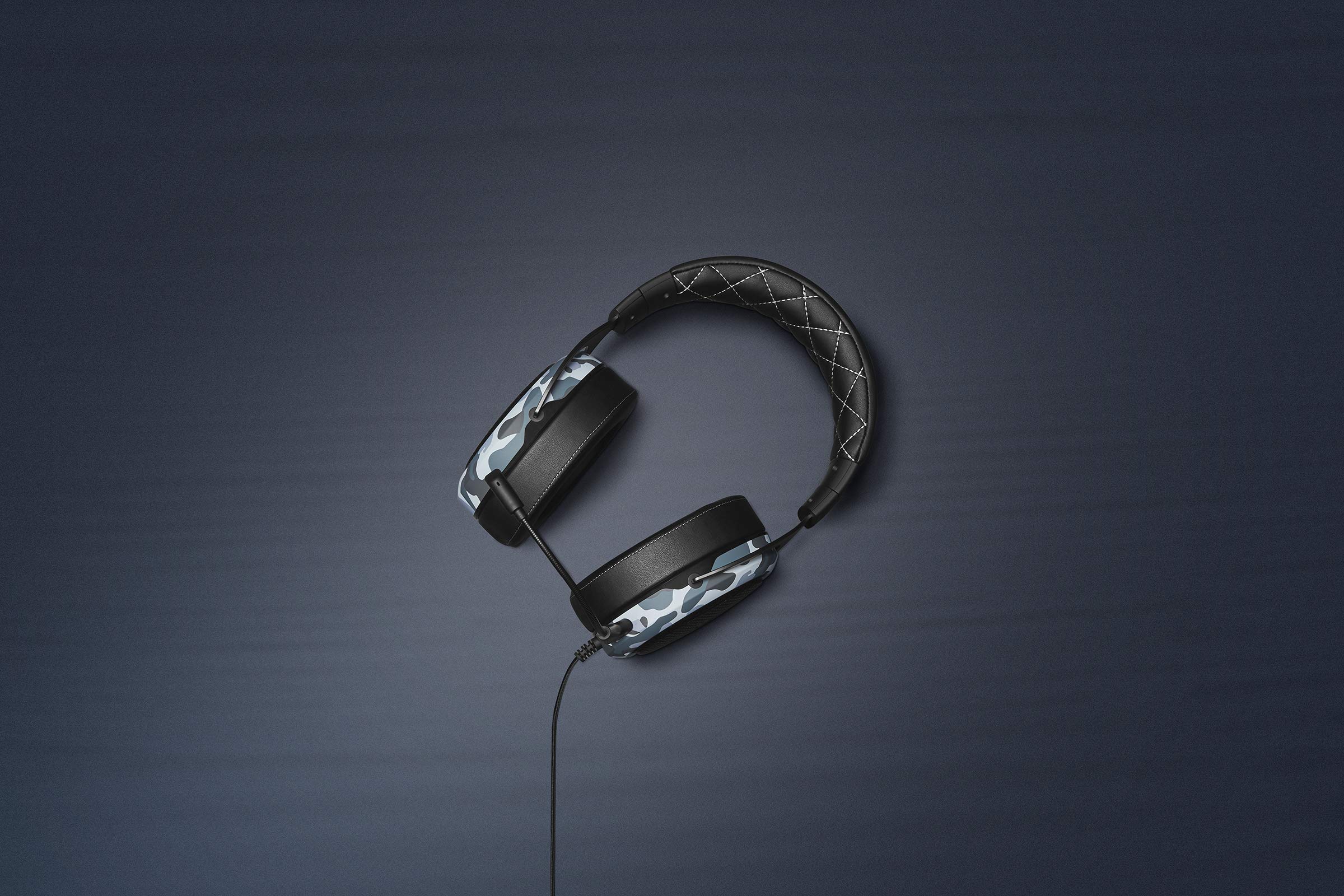 Corsair HS60 HAPTIC Gaming Headset with Taction Technology - Stereo Sound, Adjustable Memory Foam Ear Cushions, Detachable Mic (Camo) - Perfect for PC, PS4, Xbox Gaming & Streaming