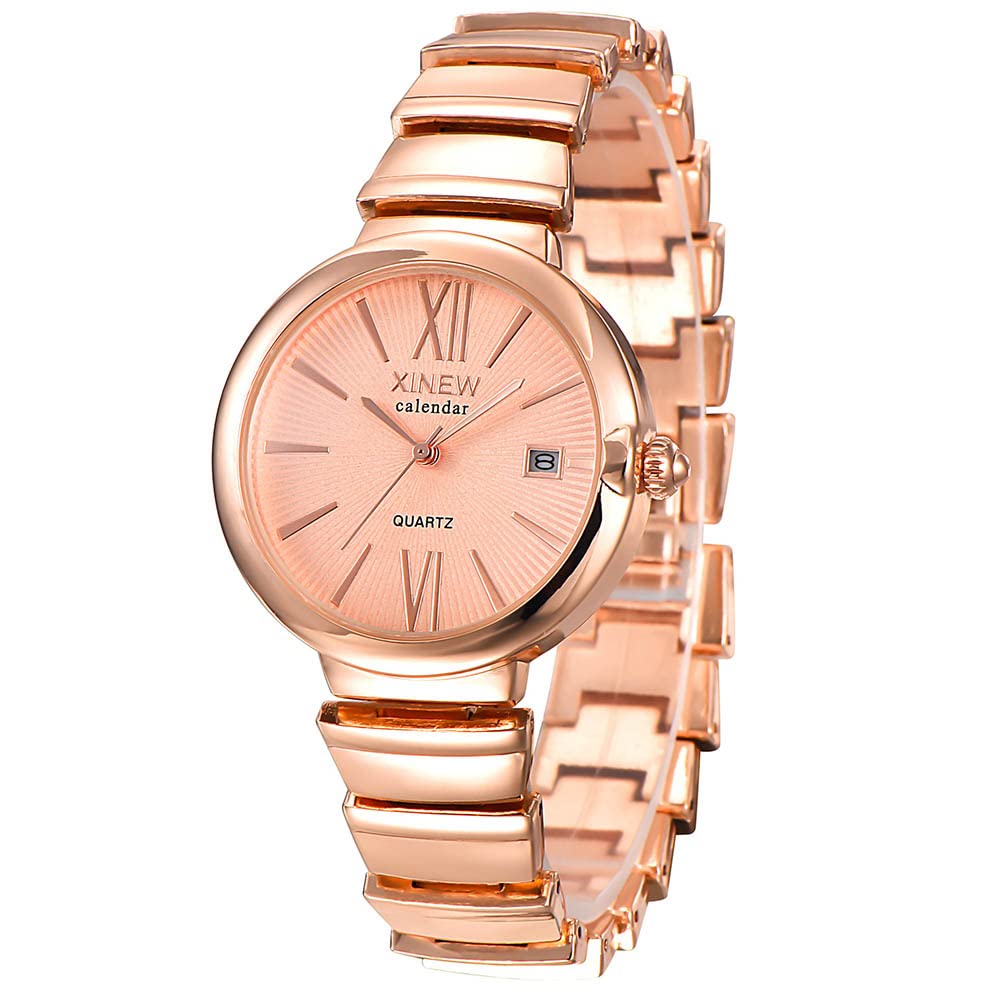 Elegant Women's Dress Watch - Analog Quartz with Date Window - Perfect for Office, Parties & Special Occasions