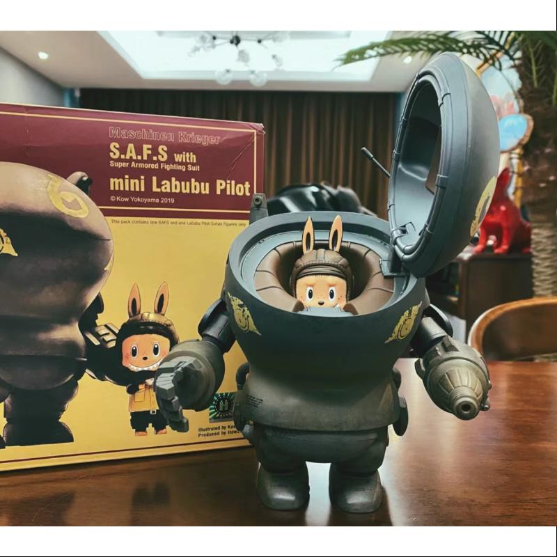 Labubu The Monsters S.A.F.S With Mini Labubu Pilot Ver.1.0 LIMITED Edition - Collectible Vinyl Figure for Anime Fans, Perfect for Display, Gifts, and Toy Collections