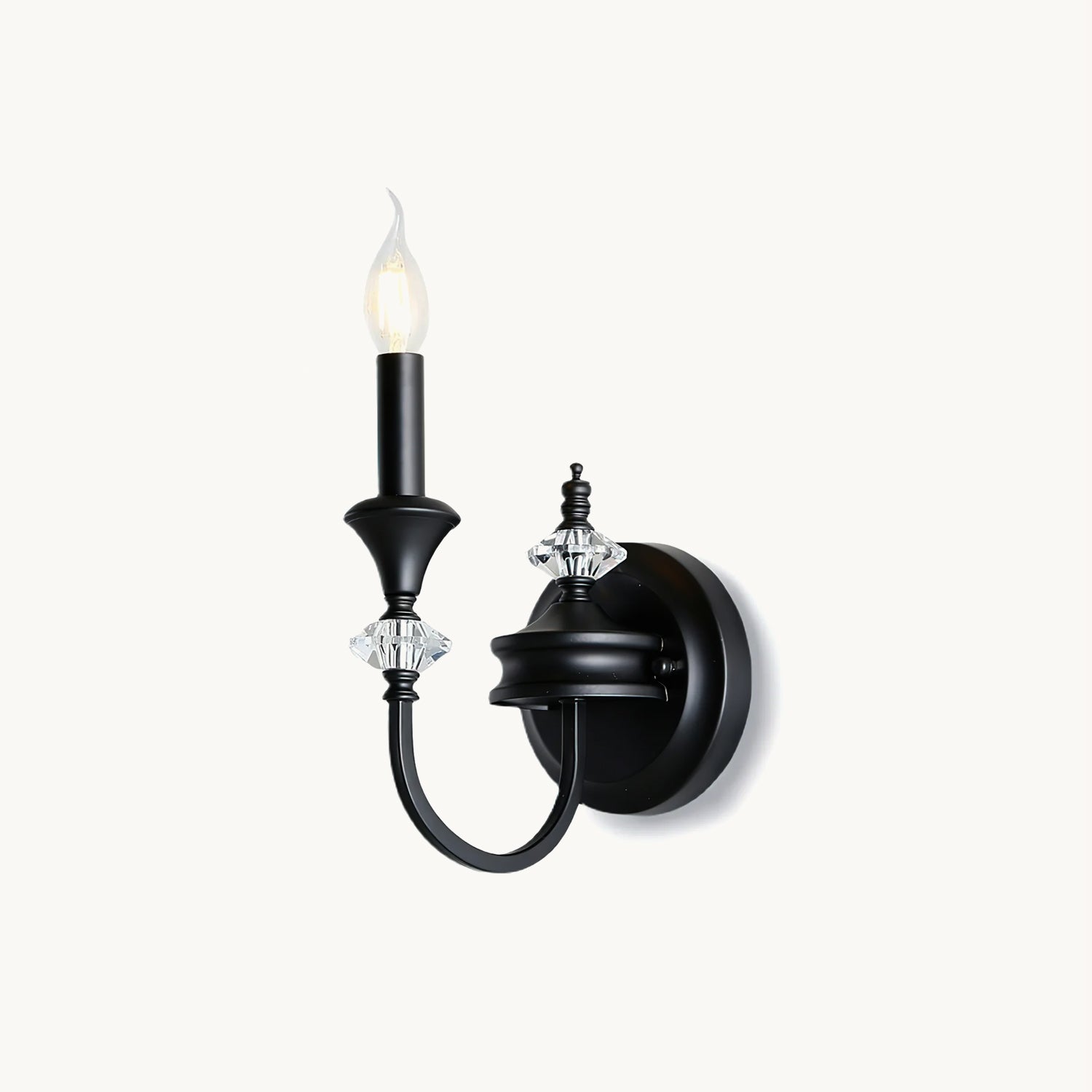 Antique French Medieval Candlestick Wall Sconce - Vintage Iron Candle Holder for Castle, Gothic Home Decor & Renaissance Fair Costume Props