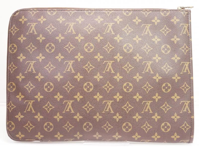 Authentic Pre-Owned Louis Vuitton Monogram Poche Documents Portfolio GM Tablet Case M53456 - Luxury Vintage LV Organizer for Business, Travel & Everyday Use