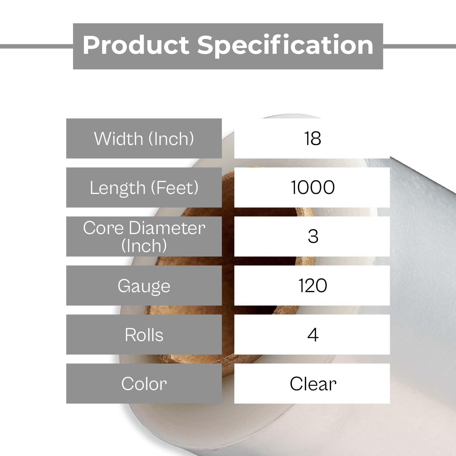 Clear Stretch Wrap 18