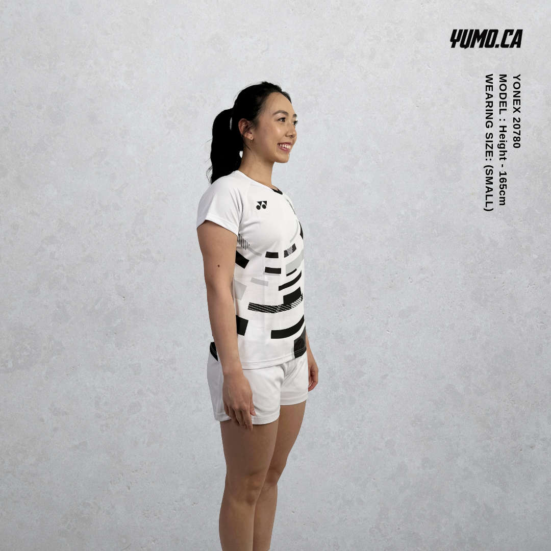 Yonex 20780 Women's Tennis Crew Neck Performance Shirt - Moisture Wicking & Breathable - White - Perfect for Tennis Matches & Casual Wear