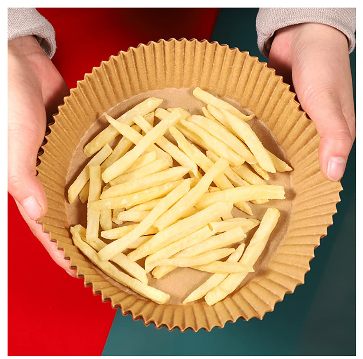 1000 Pcs Air Fryer Disposable Paper Liners - Non-Stick Unbleached Parchment Sheets for Frying, Baking, Cooking & Roasting | Oil-Proof & Microwave Safe | Perfect for Air Fryers, Ovens & Meal Prep
