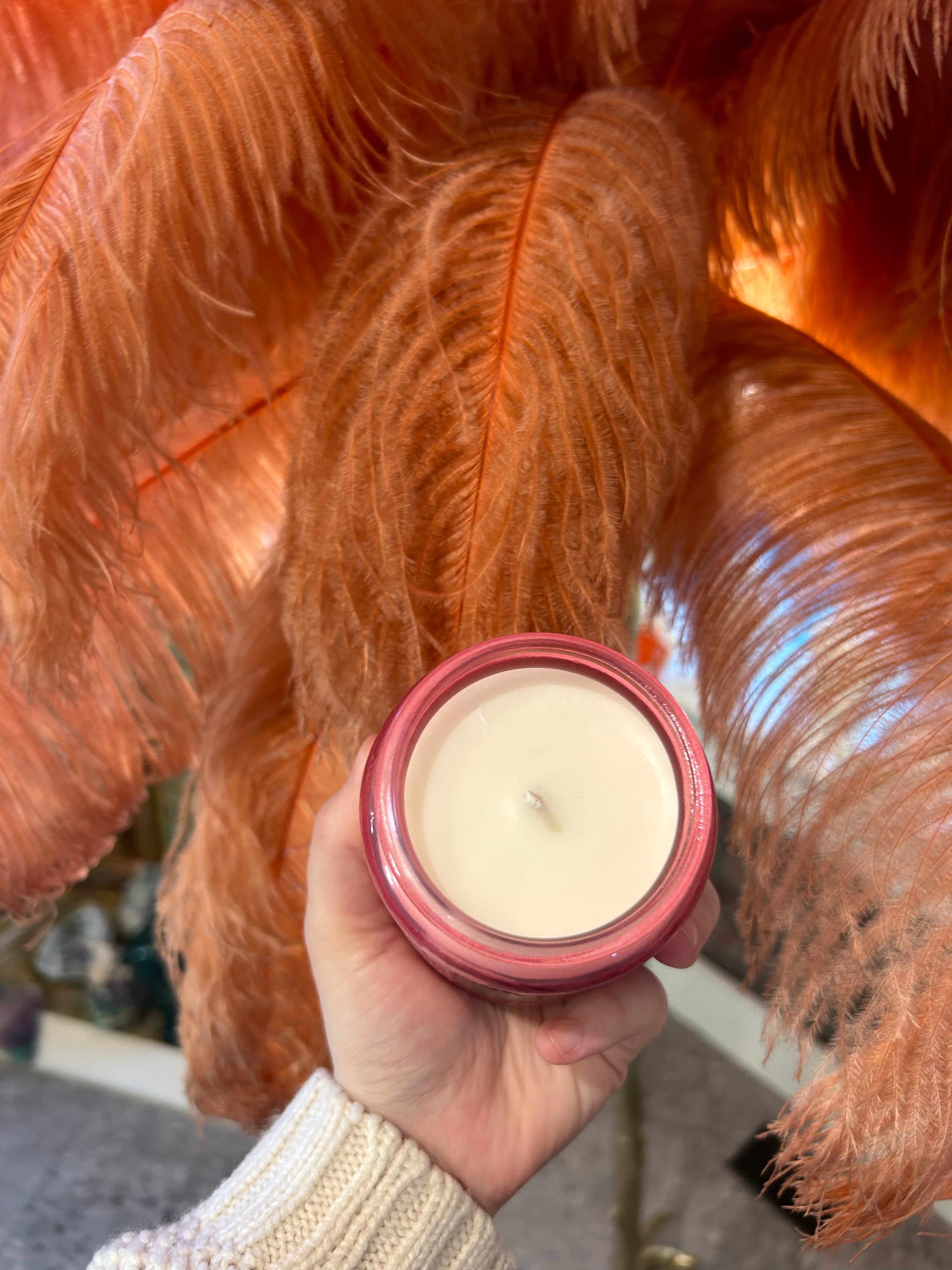 Patchouli & Rose Scented Soy Wax Candle for Home, Relaxation, and Aromatherapy - Perfect for Bedroom, Bathroom, and Meditation Spaces