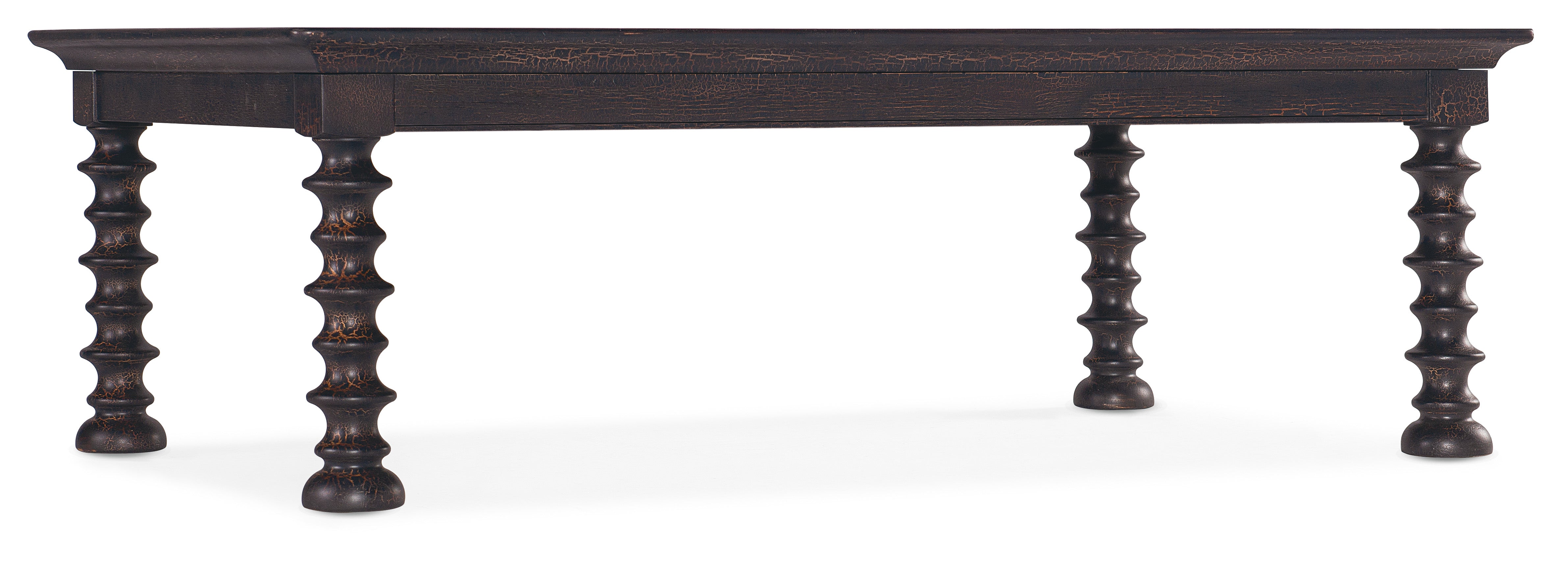 Big Sky Turned Leg Cocktail Table - Stylish Wooden Coffee Table for Living Room, Lounge & Patio Decor - Perfect for Entertaining Guests & Relaxing