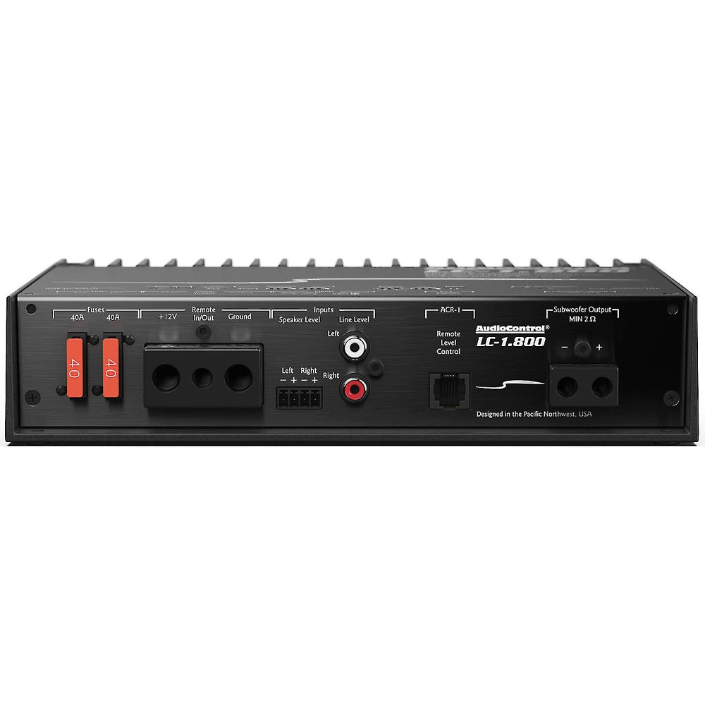 AudioControl LC 1.800 800W Monoblock Car Amplifier - 2 Ohm Stable, High Power Bass Boost for Car Audio System | Perfect for Subwoofers & Truck Sound Upgrades