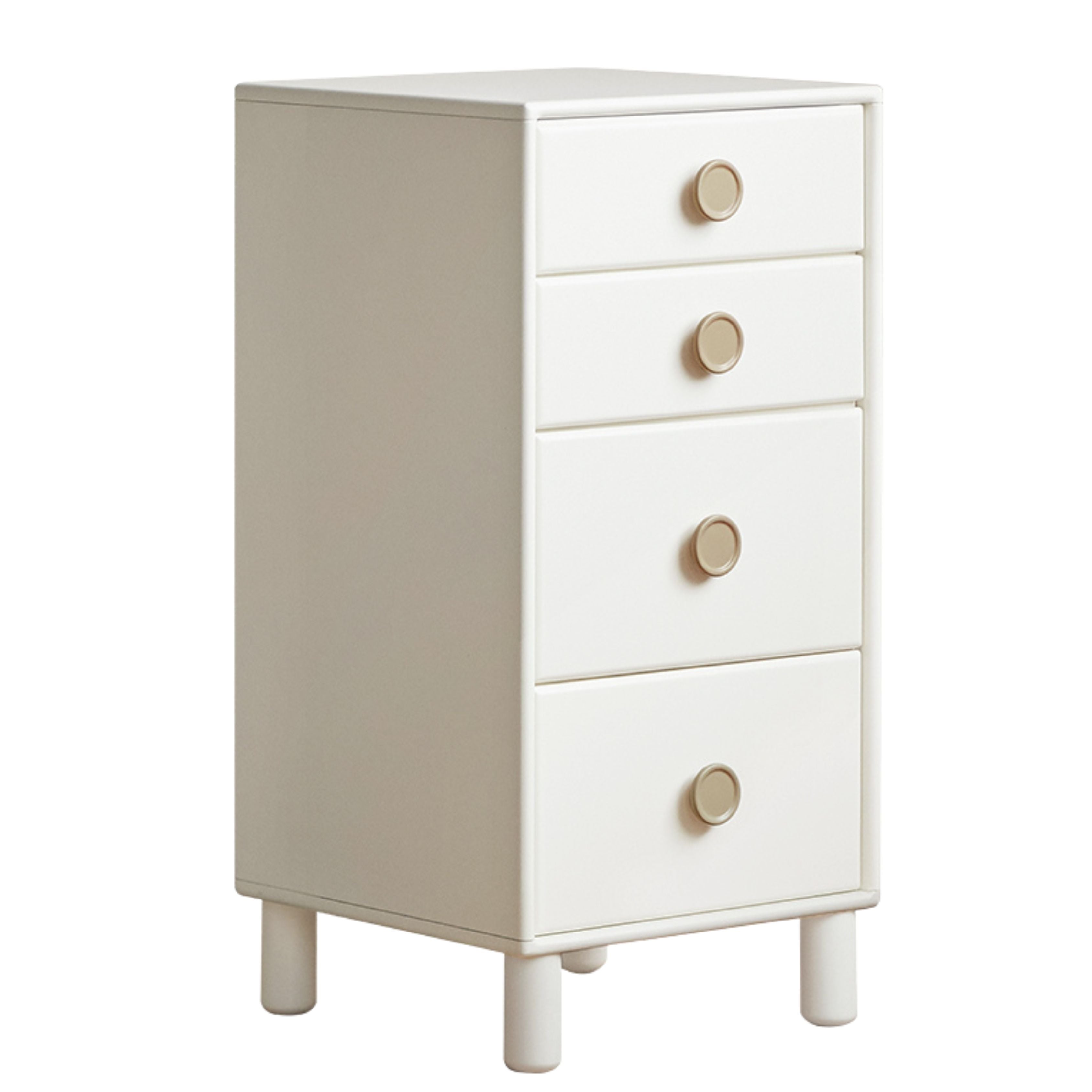 19.7x19.7x39.4 inch / 50x50x100 сm / White Color / Rubber wood children's chest of drawers with legs