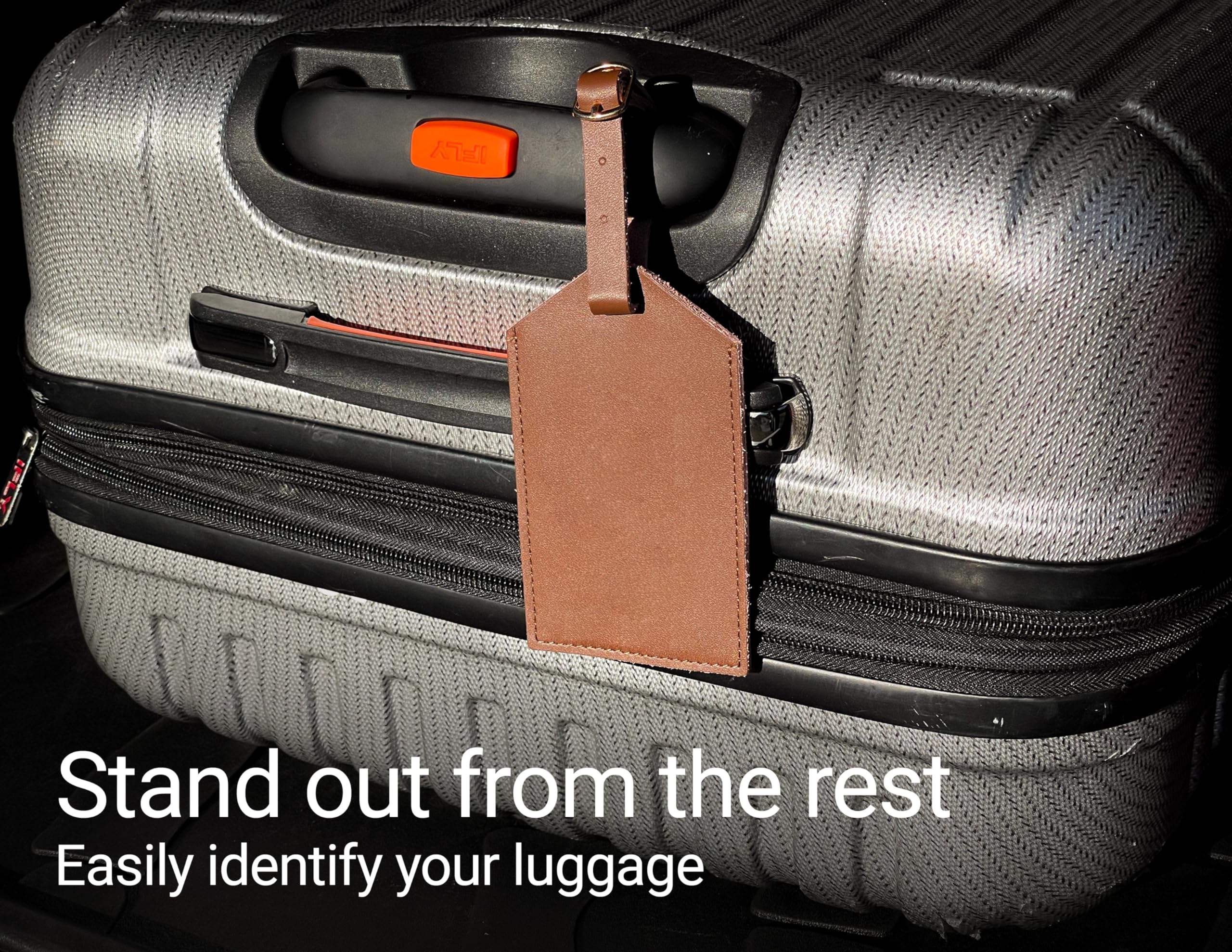 Personalized Texas A&M Aggies Leather Luggage Tag - Custom Name Engraved | Officially Licensed College Gift for Travel & Alumni