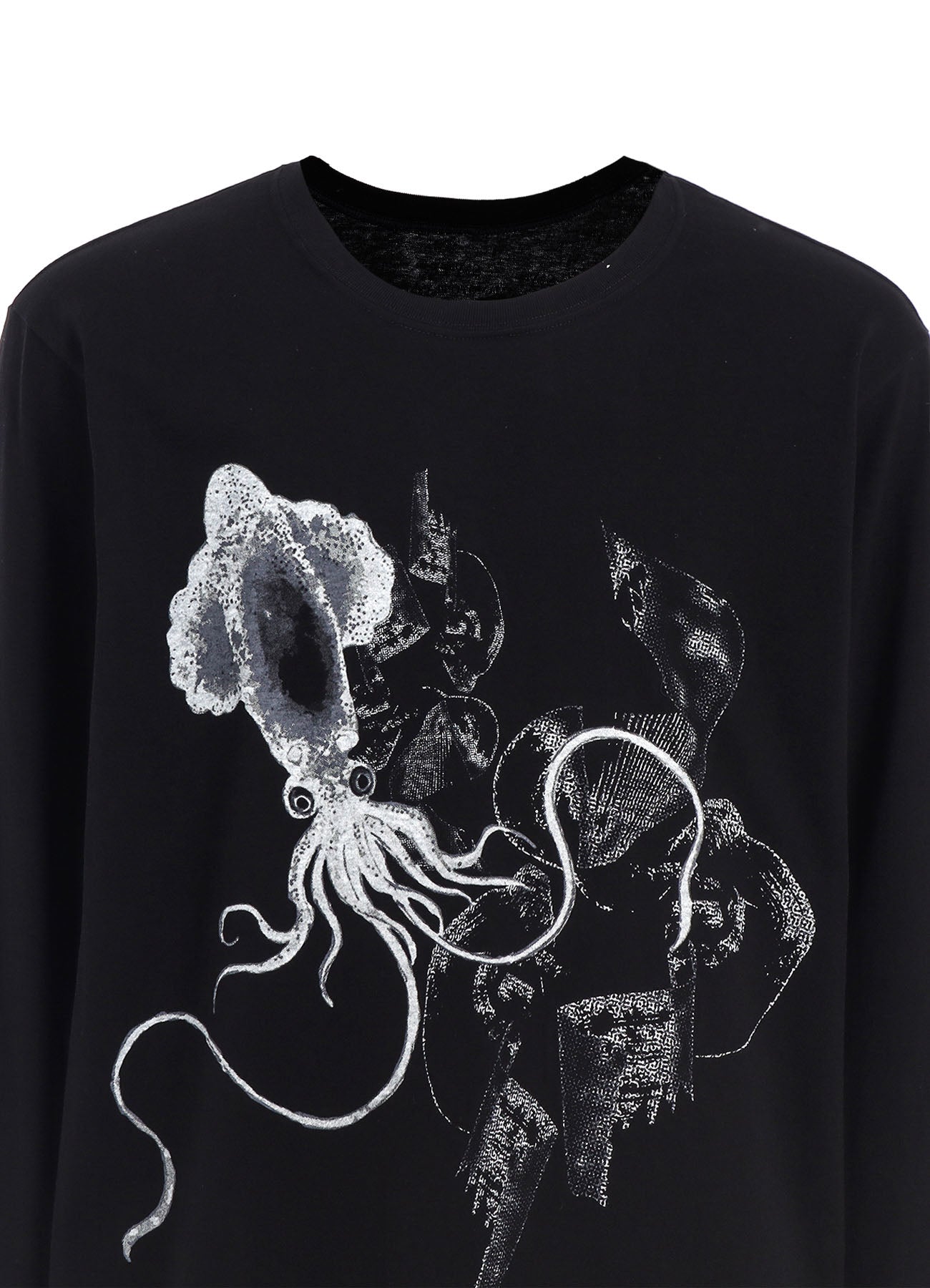 Squid Graphic Long Sleeve T-Shirt for Men & Women - Soft Cotton Casual Tee - Perfect for Streetwear, Halloween Costumes, and Anime Cosplay