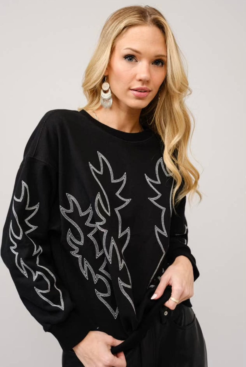 Bootstitch Pullover Sweatshirt for Men & Women - Soft Black Fleece Hoodie | Perfect for Casual Wear, Gym & Outdoor Activities