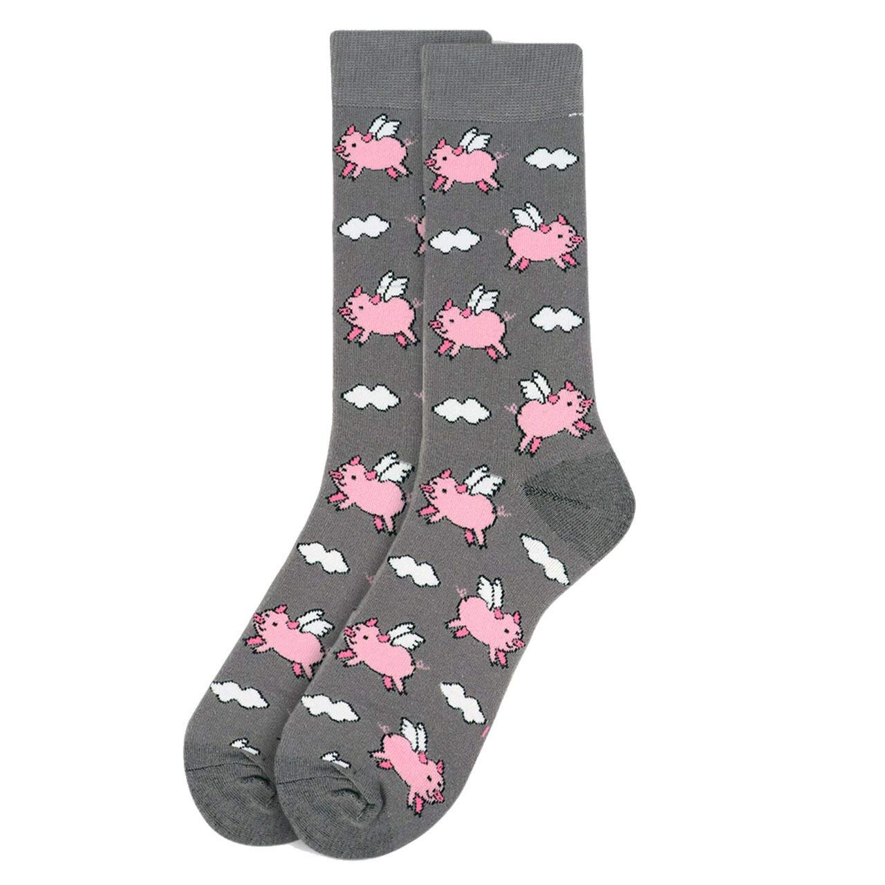 Funny Parquet Print Socks for Men - Novelty Dress Socks - Perfect Gifts for Dad, Husband, Boyfriend - Great for Office, Casual Wear & Gifts