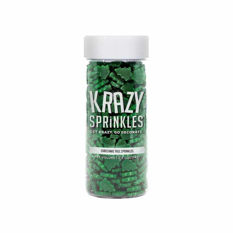 Christmas Tree Shaped Sprinkles Bulk (24-Pack) - Holiday Baking Decorations for Cookies, Cupcakes & Desserts