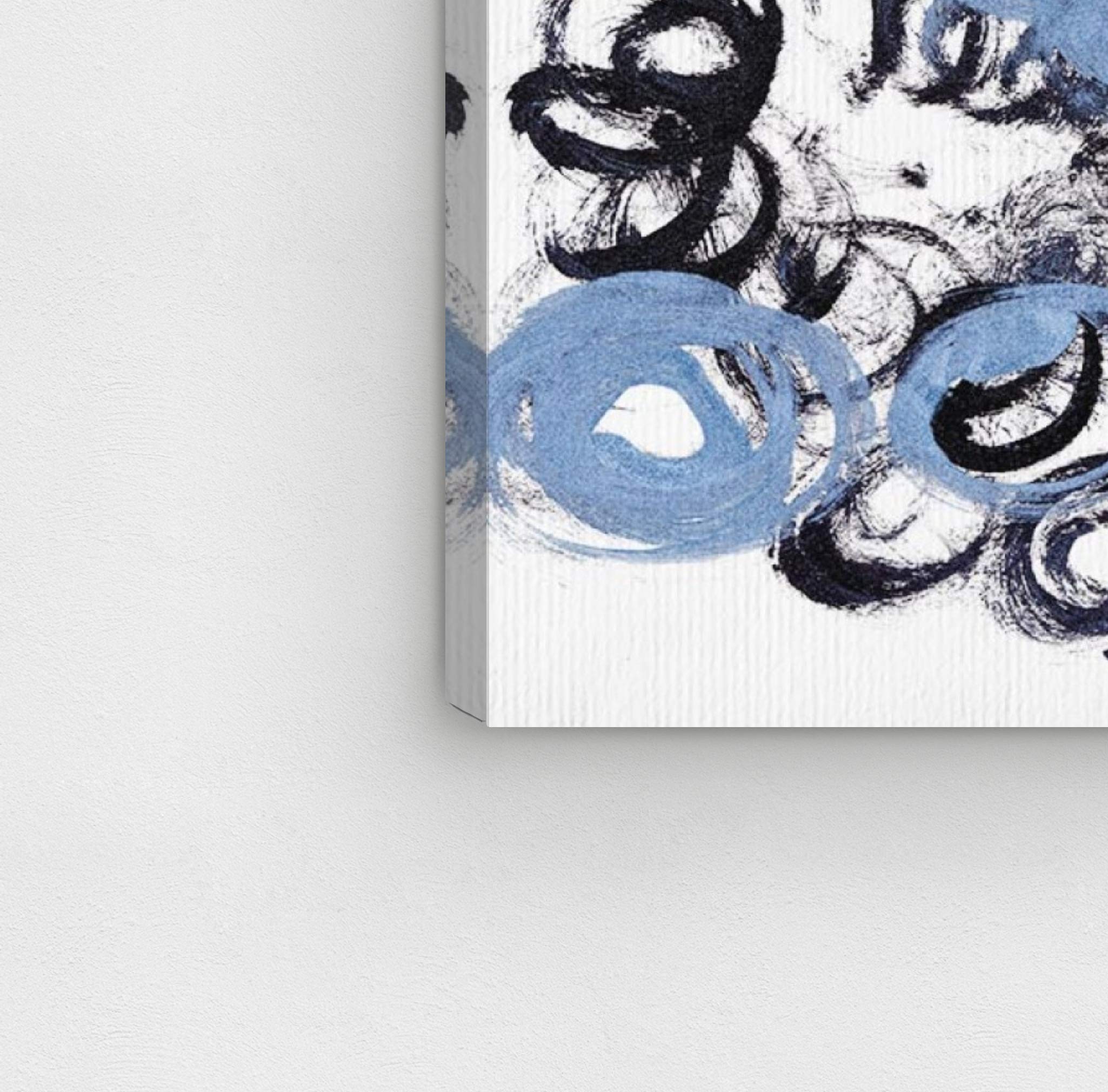 Abstract Wall Art Canvas Prints 'Circles of Wander' - 24