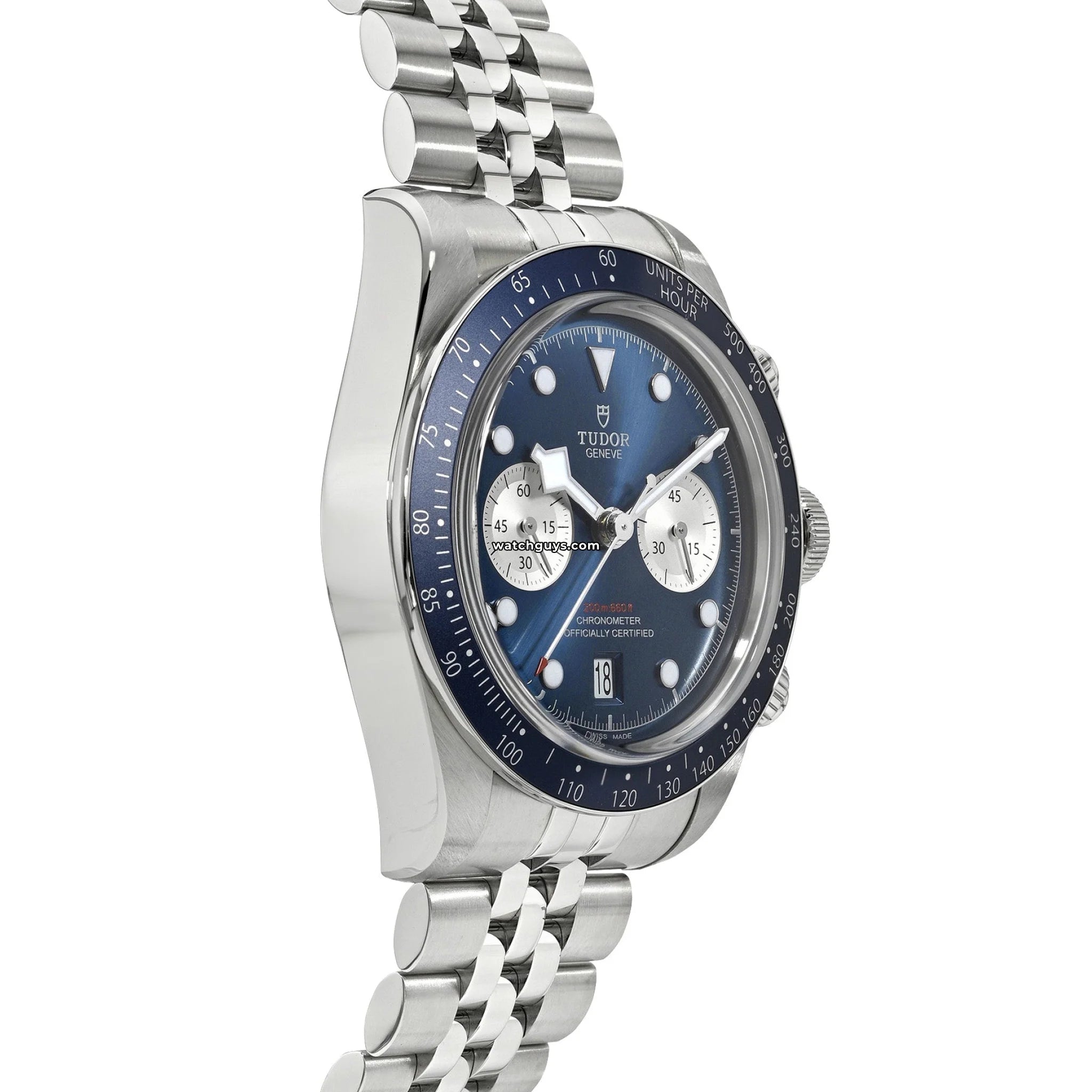 Tudor Black Bay Chrono Blue 79360B Men's Luxury Watch - Stainless Steel, Automatic Movement - Perfect for Diving, Business & Formal Occasions