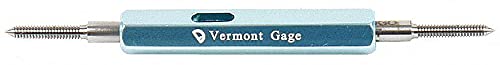 Vermont Gage Set Thread Plug Gauge 2A Class - Precision Tool Steel Go/NoGo Gage (371101050) for Industrial Quality Control & Machining Applications