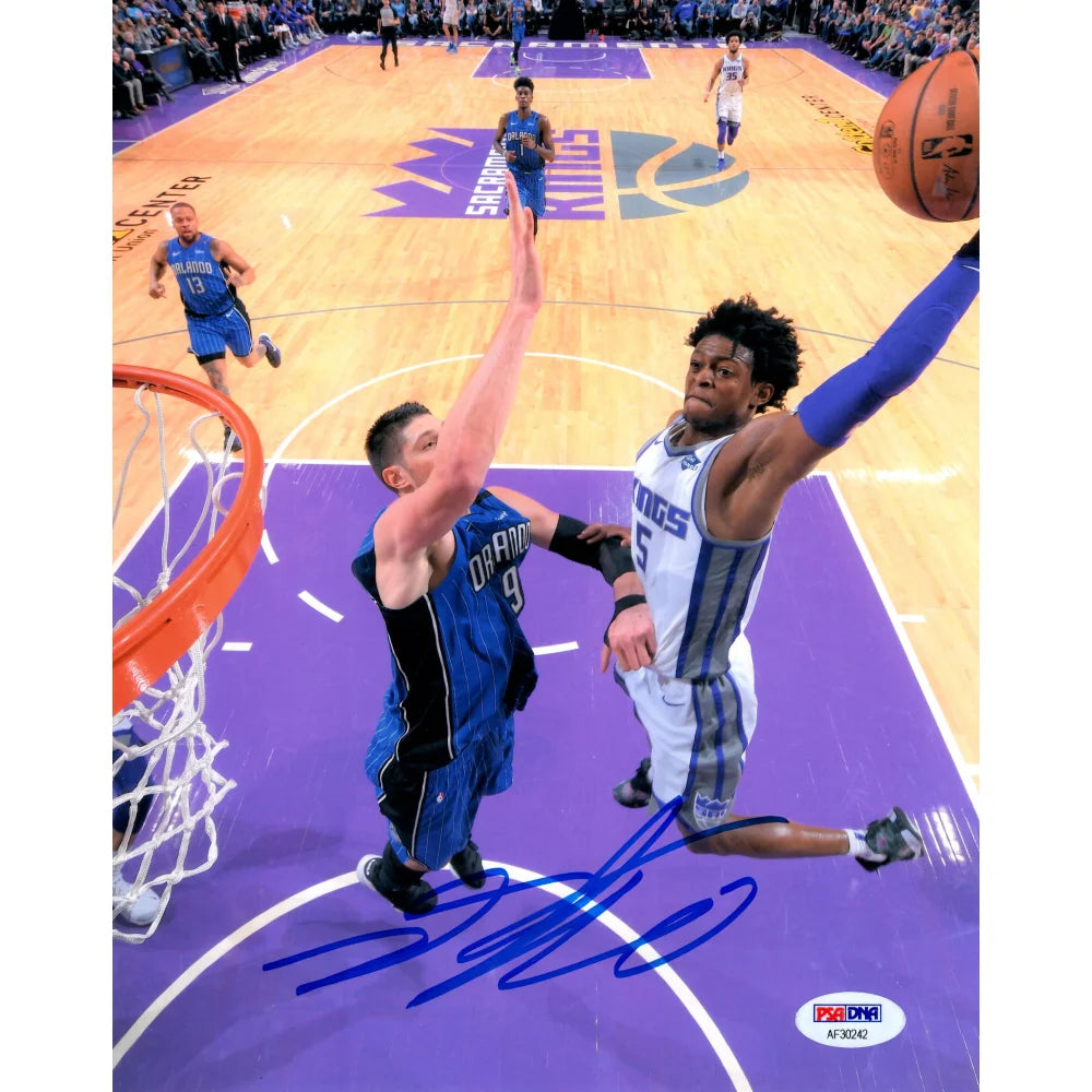 De'Aaron Fox Autographed 8x10 Photo - Sacramento Kings NBA Memorabilia with PSA/DNA COA - Perfect for Sports Collectors, Fans & Gift Giving