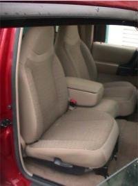 Durafit Custom Seat Covers for Ford F277-X3 Ranger - 60/40 Split Bench Tan Twill Fabric with High Back Support & Molded Headrests | Perfect for Off-Roading, Camping, and Daily Commute | Center Console Access Included