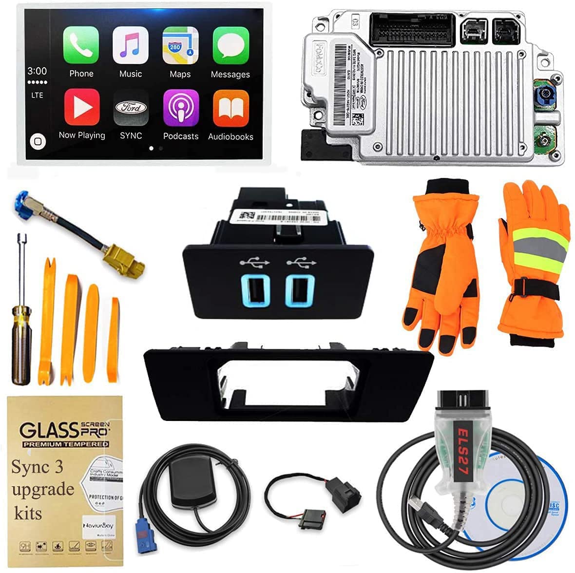 2021 SYNC 3 Upgrade Kit for 2014 Ford C-Max - Replace SYNC 2 with SYNC 3.4 MyFord Touch (MFT) | 8