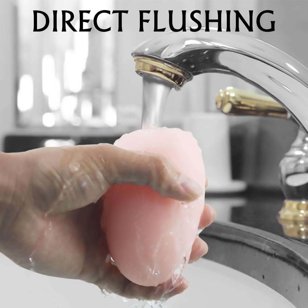 Realistic Pocket-Sized Male Masturbation Egg - Super Stretch Pussy Stimulator with Strong Suction, 3D Vagina Simulation Adult Sex Toy for Men | Discreet Solo Play & Travel Companion