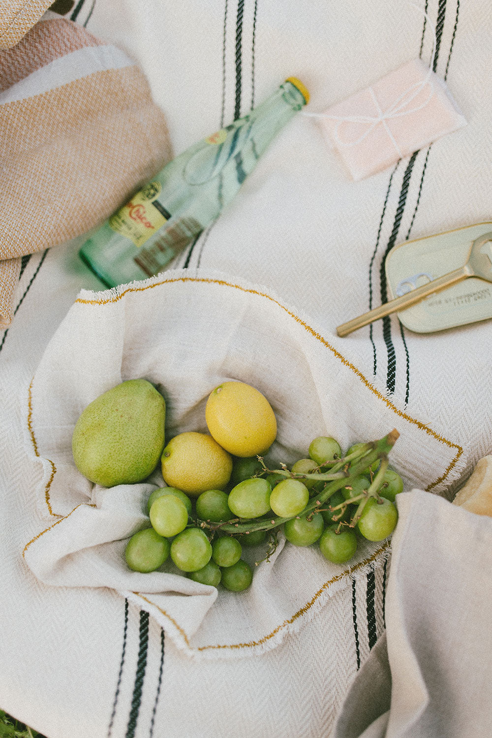 Premium Ochre Stitch Napkin Set - 12-Piece Linen Table Napkins for Formal Dining, Wedding & Holiday Decor