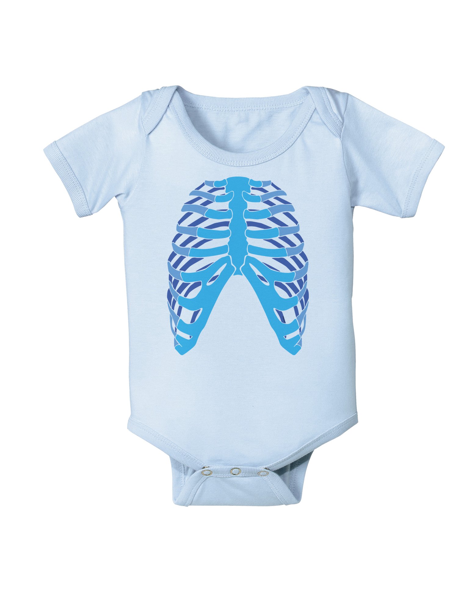 TOOLOUD Blue Skeleton Bones Ribcage Baby Romper Bodysuit - Cute Halloween Costume for Infants & Toddlers | Perfect for Halloween Parties, Photo Shoots & Dress-Up Play