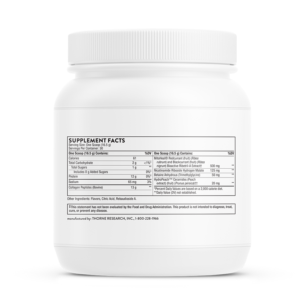 Thorne Collagen Plus (SP685) - Premium Hydrolyzed Collagen Peptides for Skin, Hair & Joint Support - Ideal for Daily Wellness & Anti-Aging Routine
