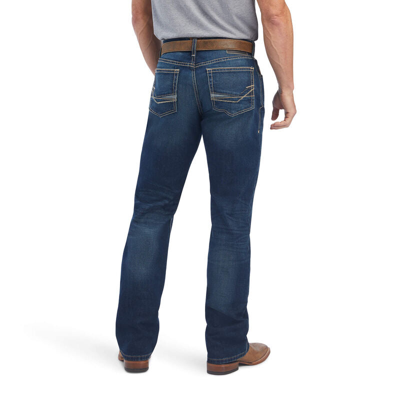 Ariat Men's M4 Relaxed Quentin Boot Cut Jean in Ford - Comfortable Western Denim Jeans for Cowboy, Riding & Casual Wear