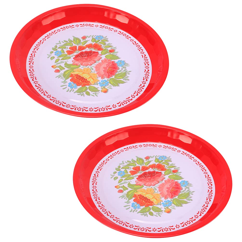 2-Pack Candy Storage Trays - Food Serving Plates for Parties, Festivals & Home Decor - Durable Plastic Food Holders for Snacks, Desserts & Appetizers (Perfect for Birthday Parties, Baby Showers & Holiday Gatherings)