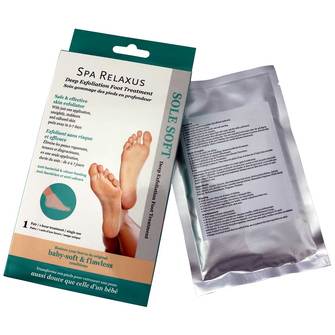 RELAXUS Deep Exfoliating Foot Mask for Soft Smooth Feet - Exfoliating & Moisturizing Foot Peel Treatment - Perfect for Pedicure, Dry Cracked Heels & Callus Removal at Home