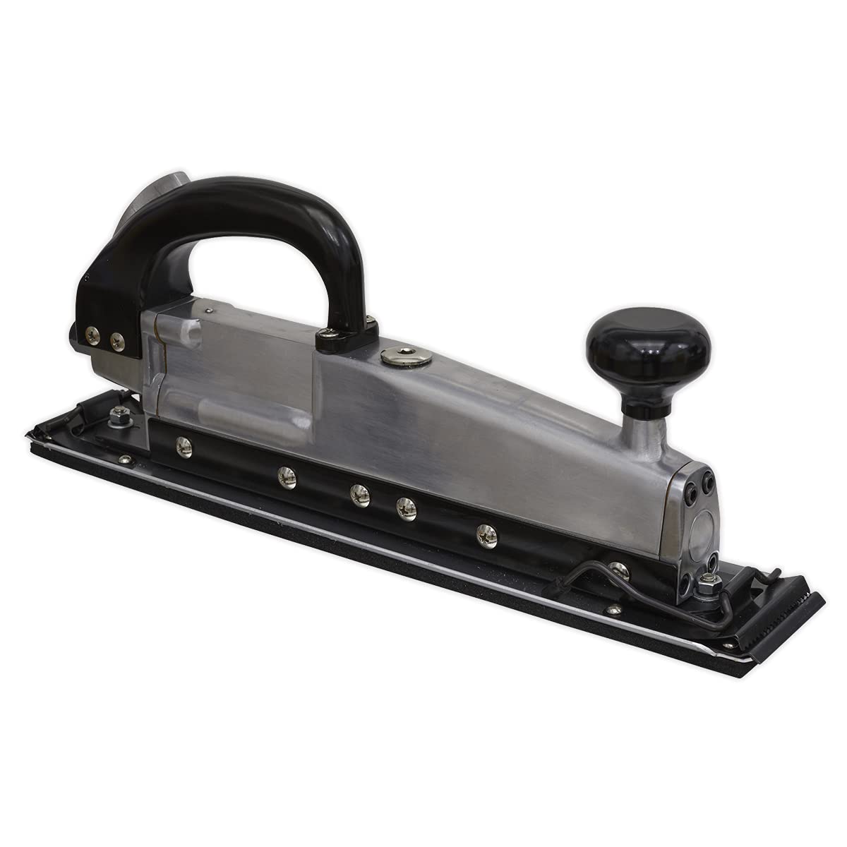 Sealey SA32 Professional Twin Piston In-Line Air Sander - Heavy Duty Pneumatic Sander for Woodworking, Metal Finishing & Auto Body Repair | Perfect for Sanding, Polishing & Surface Preparation