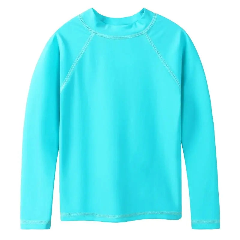 Kids Rash Guard Swim Shirts - UPF 50+ Sun Protection Swimwear for Boys & Girls | Swimcore Pool & Beach Rash Guards for Outdoor Water Activities