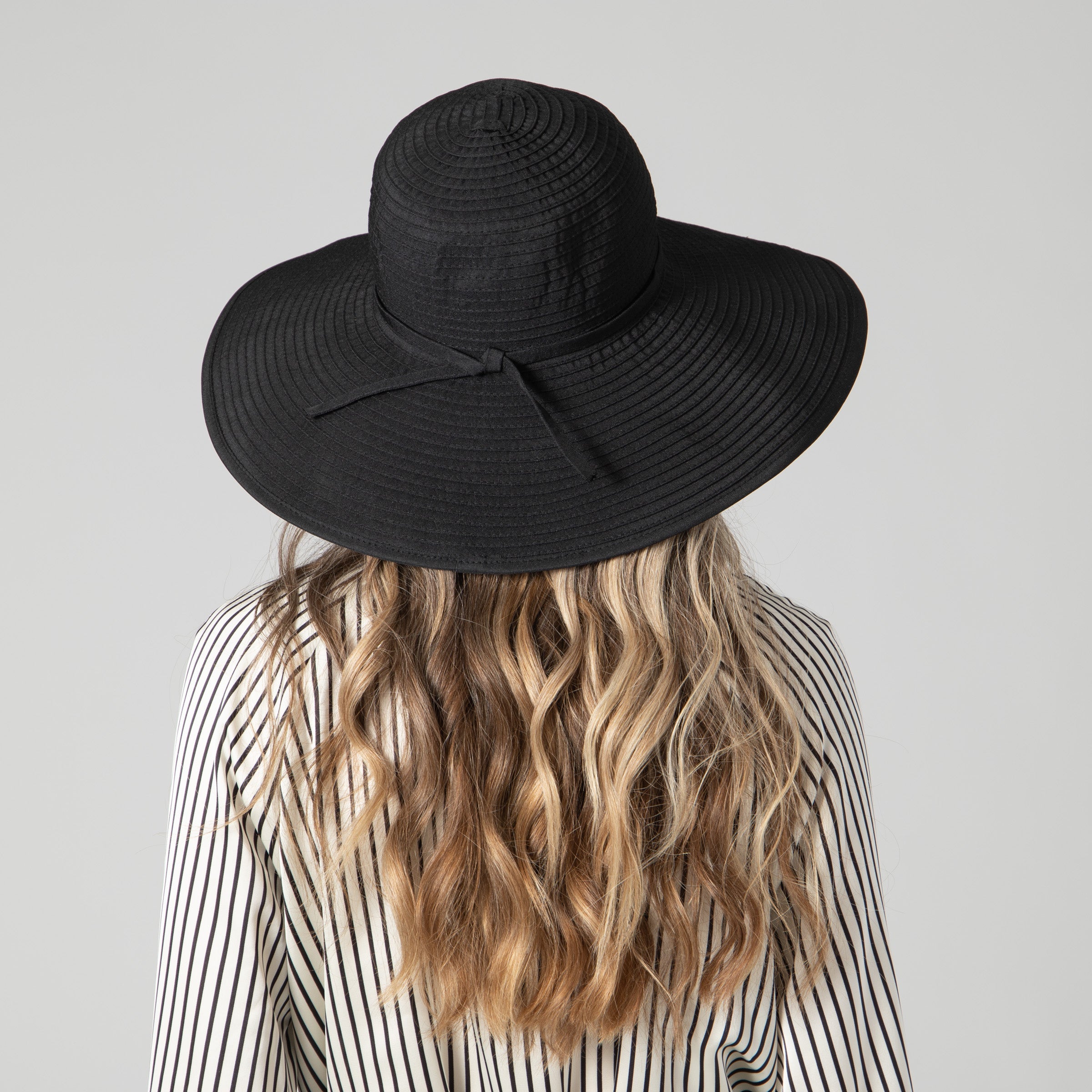 Women's Wide Brim Sun Hat with Ribbon Braid Detail - Stylish UV Protection Summer Beach Hat for Outdoor Activities, Travel & Vacations
