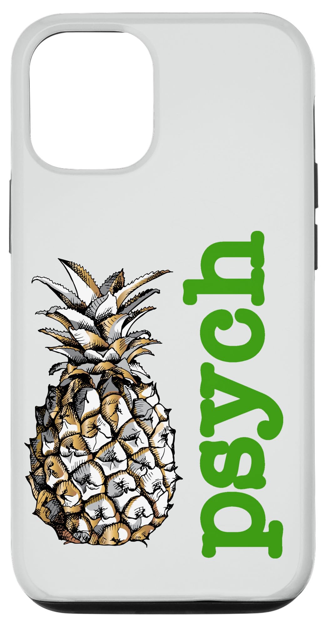iPhone 12/12 Pro Case - Vintage Pineapple Fruit Design Protective Phone Cover | Perfect for Summer Beach Days, Tropical Vacations & Fun Gift Ideas
