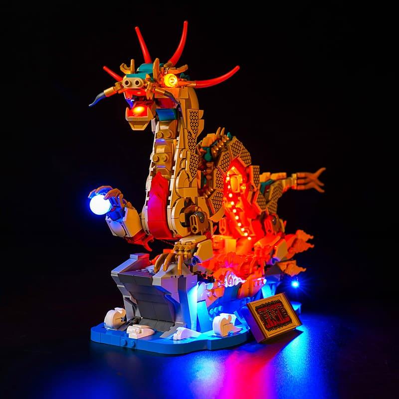 LEGO Auspicious Dragon 80112 Light Kit - DIY Lighting Set for LEGO Models | Perfect for Home Decoration, Gift Giving & Display
